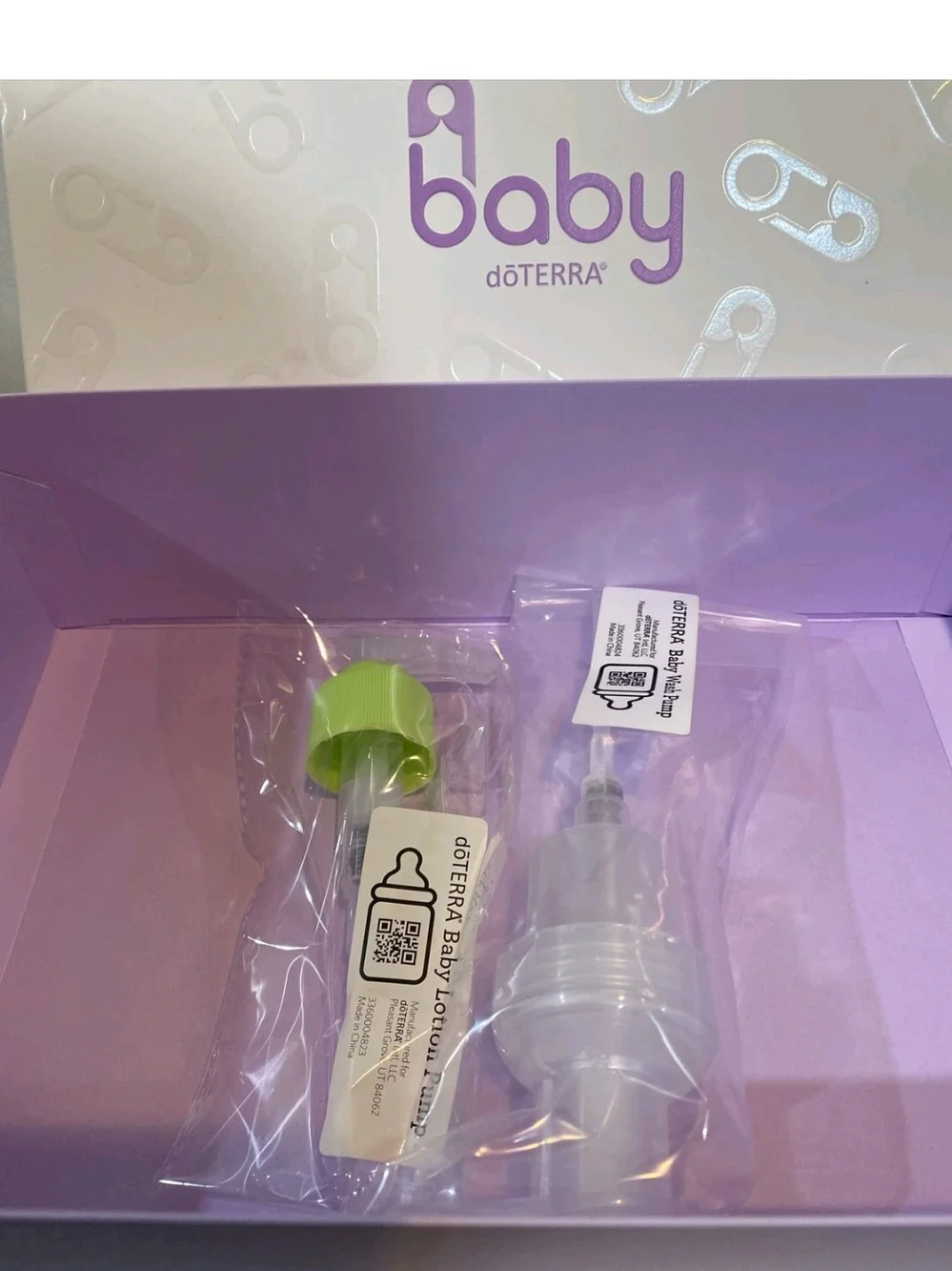 Doterra Baby Bath & Body Set - Purple & Green